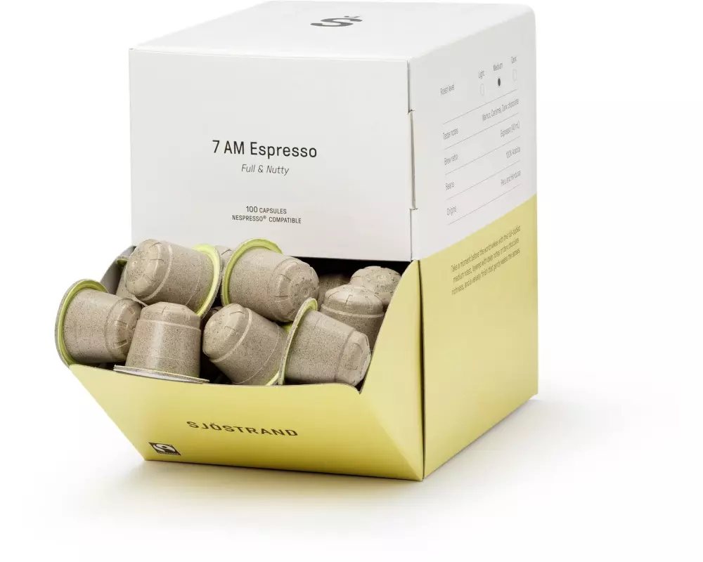 Sjöstrand Kaffeekapseln 7 AM Espresso 100 Stück