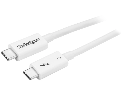 StarTech.com TBLT34MM50CW Thunderbolt cable 0,5 m 40 Gbit/s Weiß