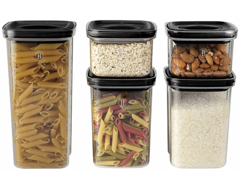 Berlinger Haus 10-teiliges Vorratsdosenset Matte Black Collection