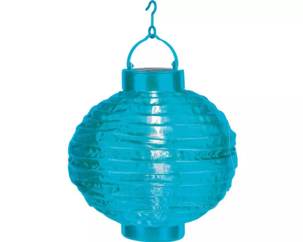 Star Trading Lampion Solar Festival 22 cm, Blau