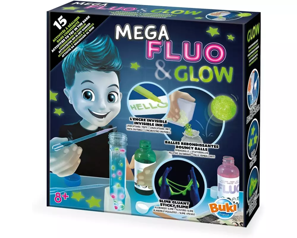 Buki Experimentierkasten Mega Fluo & Glow