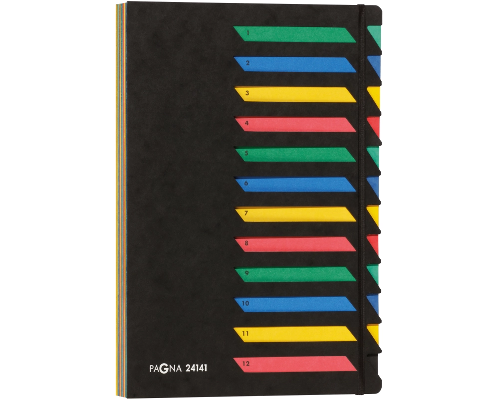 PAGNA Deskorganizer A4 24141-04 schwarz 12 Fächer