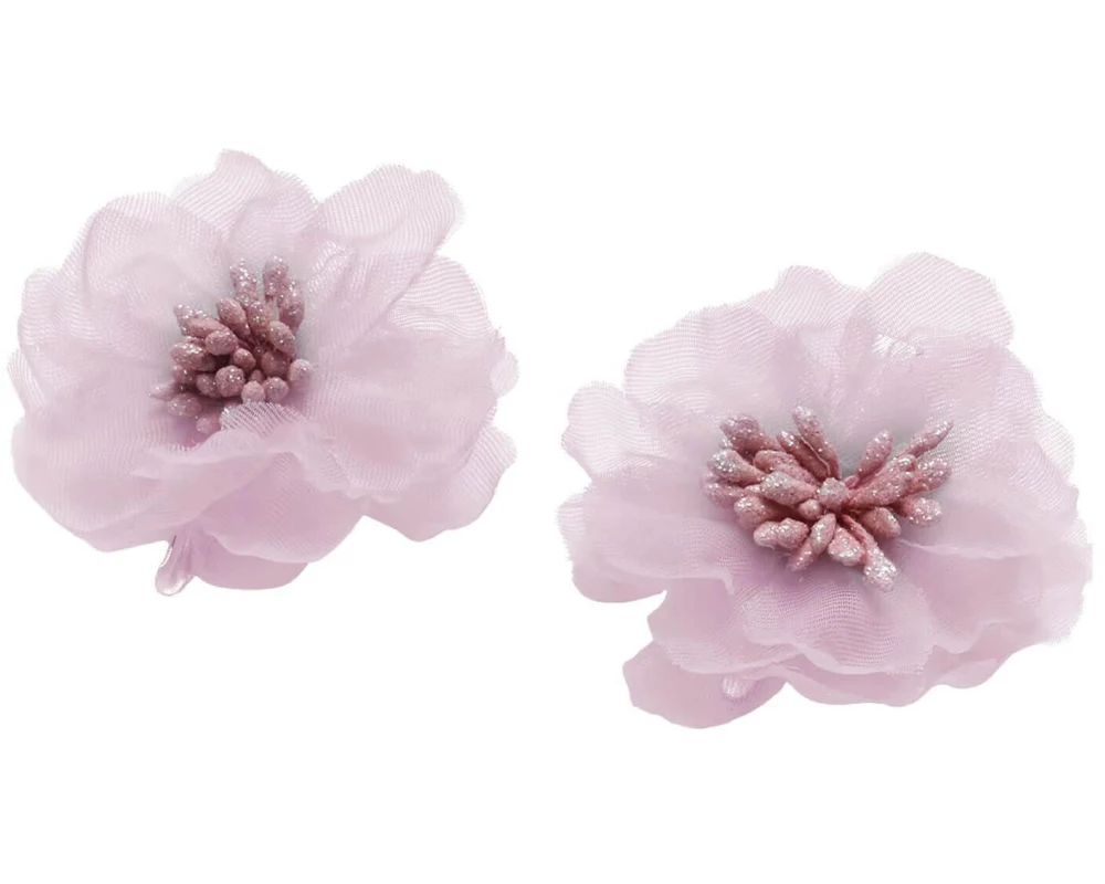 Trisa Accessoires Fabric Flower Clip Purple Stoffblumen-Clip lila