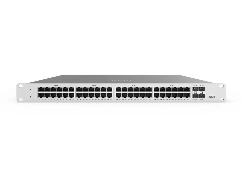 Cisco Meraki PoE+ Switch MS125-48LP 52 Port