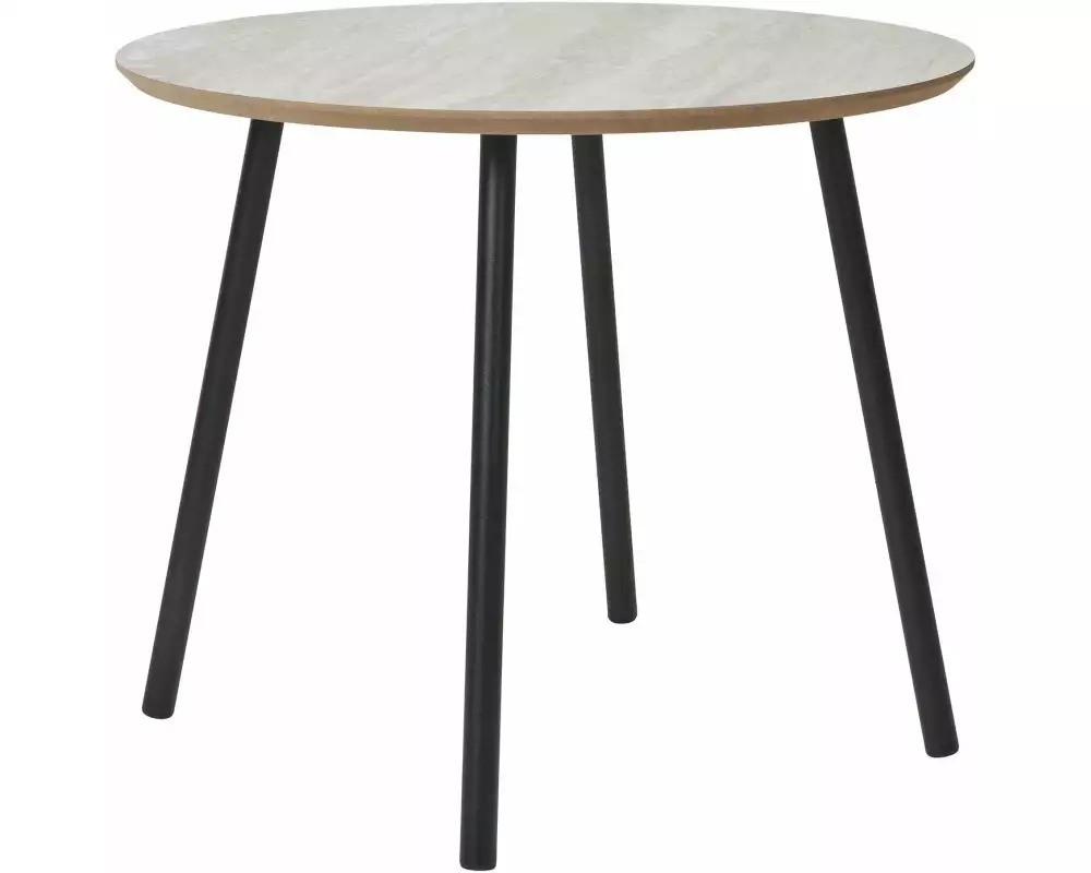 House Nordic Beistelltisch Aalst 55 x 45 cm, Braun/Schwarz