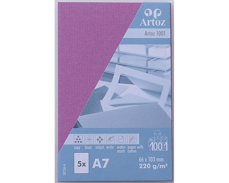 ARTOZ Visitenkarten 1001 A7 107136144 220g, holunder 5 Blatt