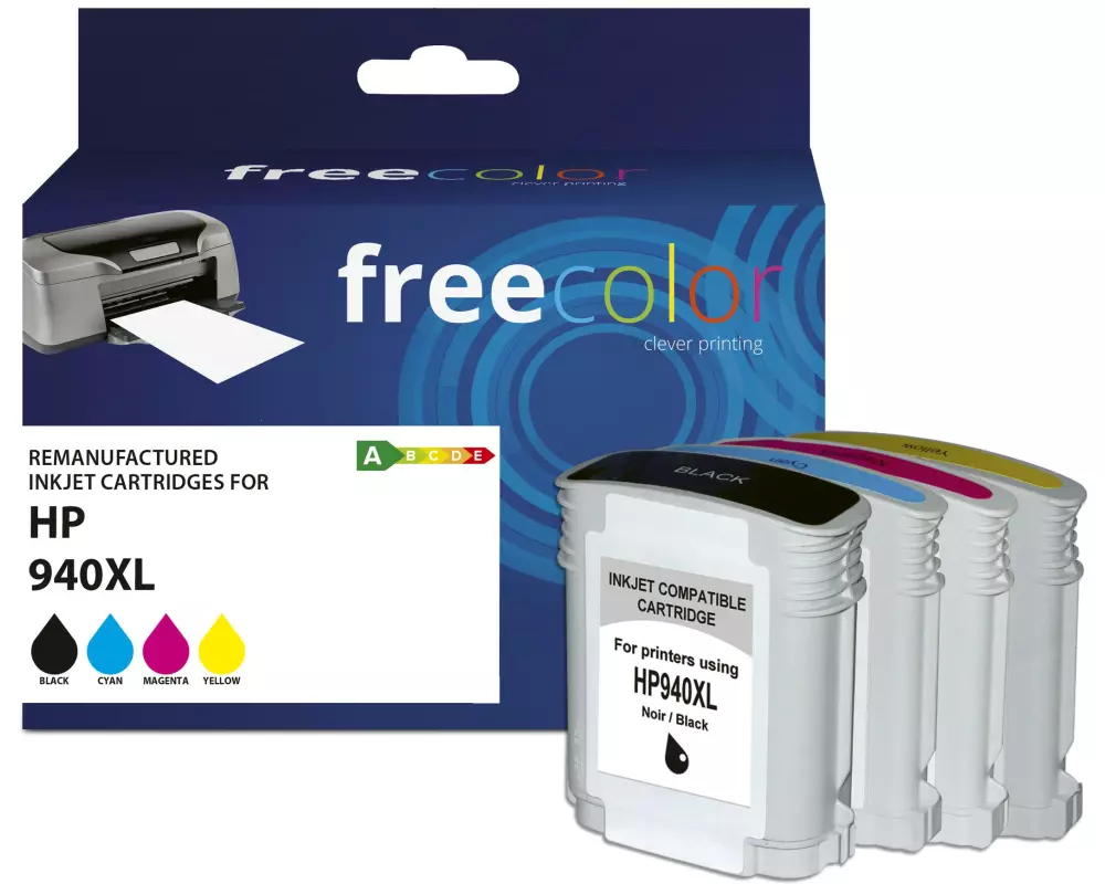 Freecolor Tinte HP No. 940 XL Multipack Color