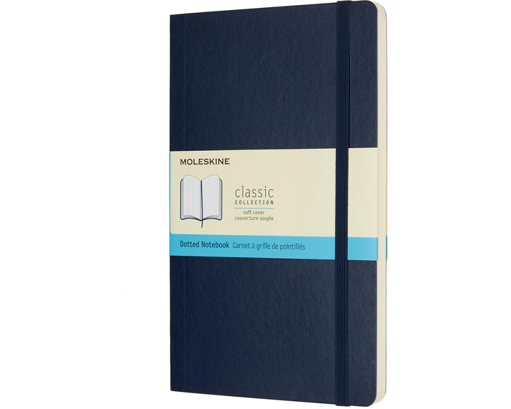MOLESKINE Notizbuch L/A5 854764 Punktraster,Soft Cover,Saphir