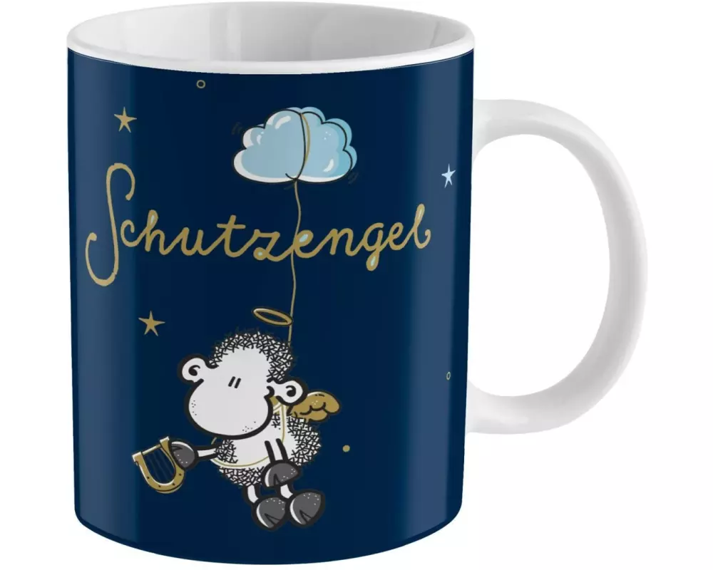 Sheepworld Universaltasse Schutzengel 350 ml, 1 Stück, Dunkelblau