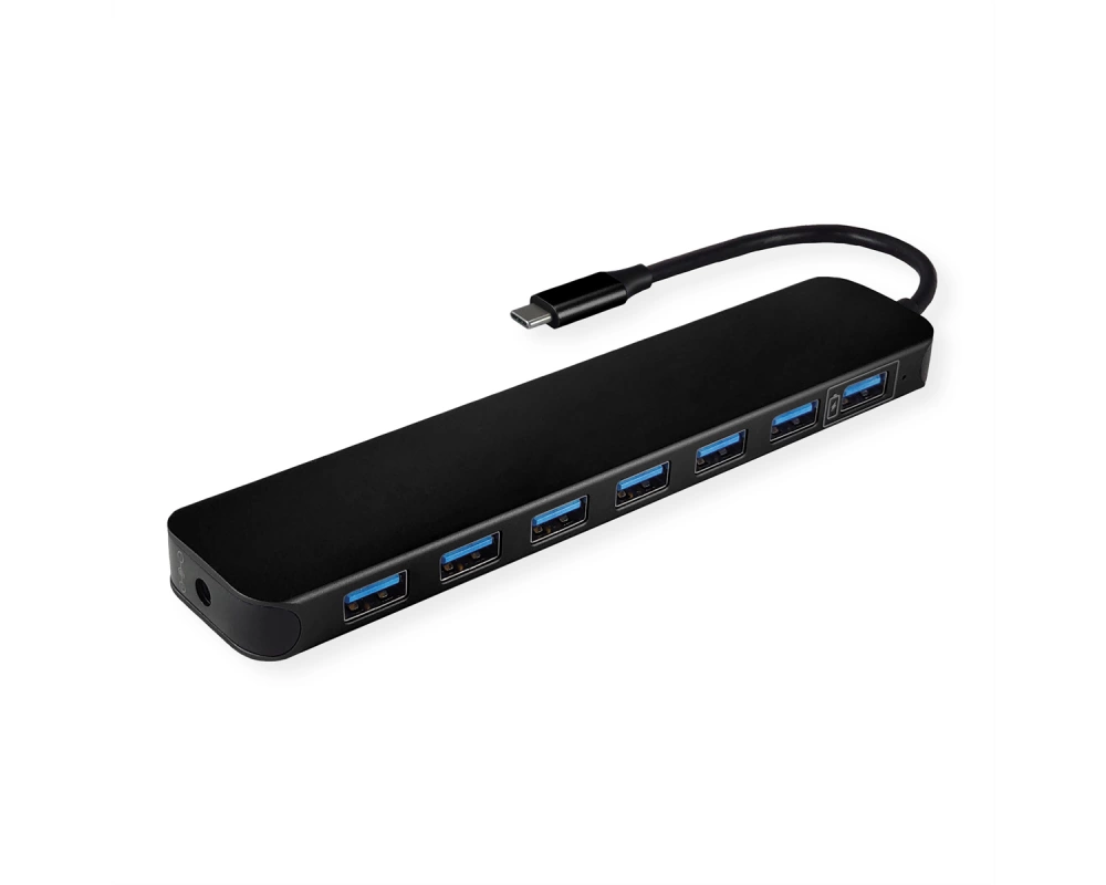 VALUE USB 3.2 Gen 1 Hub, 7fach, Typ C Anschlusskabel