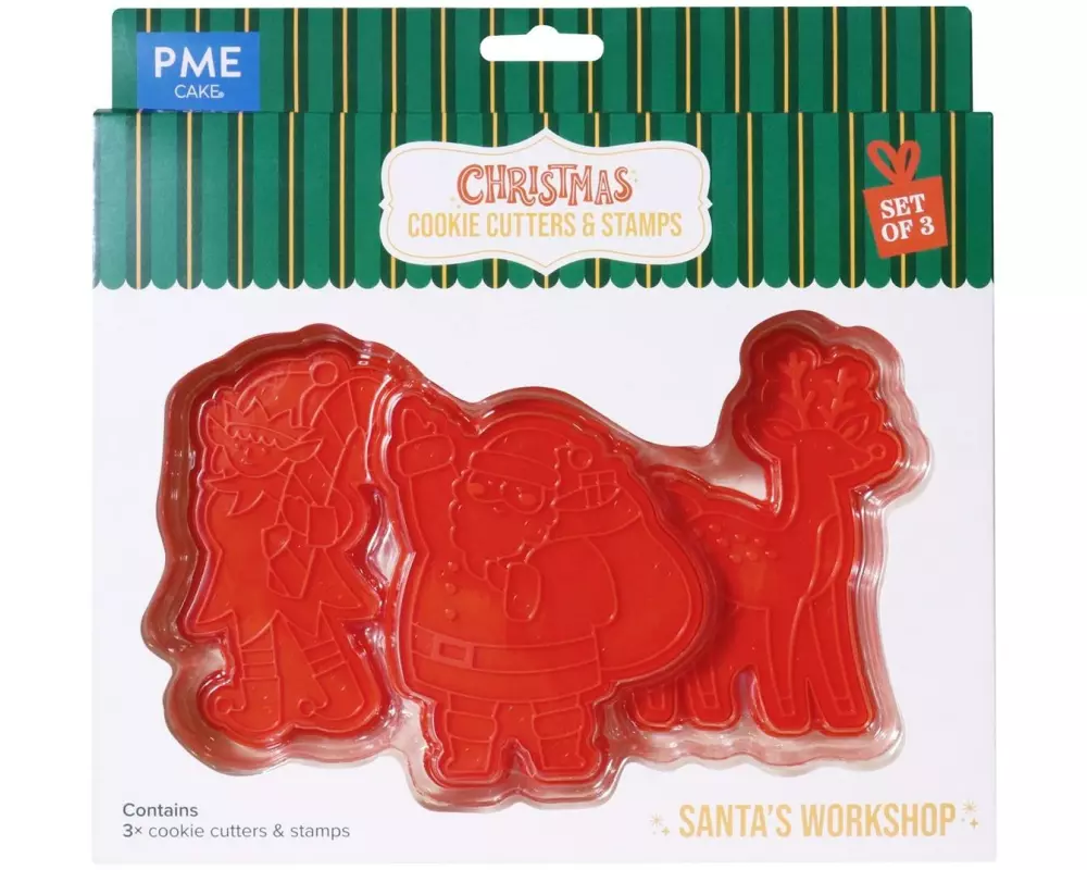 PME Christmas Cookie Cutters & Stamps – Santa's Workshop