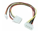 LINDY Y-Cable for 1x 5,25 inch & 1x 5,25 inch Length: 0,25m