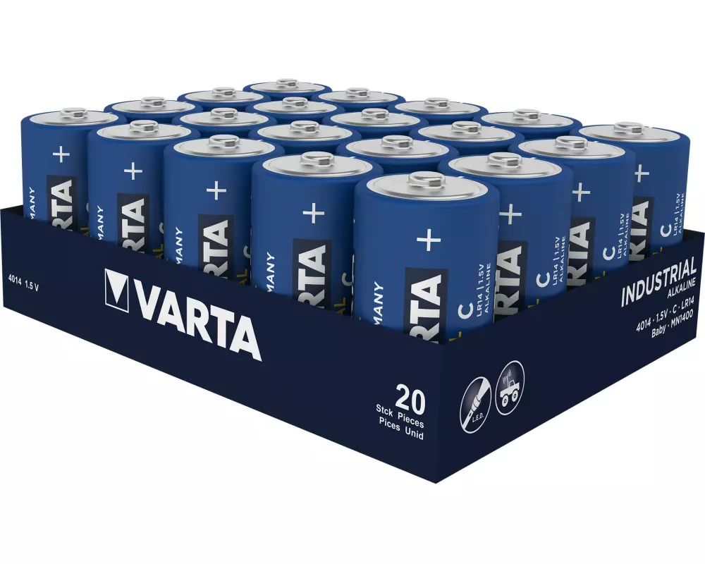 Varta Batterie Industrial C , 20 Stück