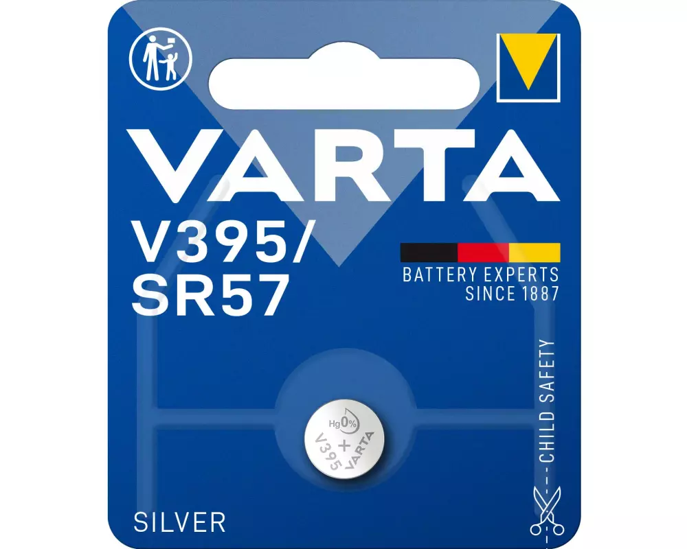 Varta Knopfzelle V395 / SR57 , 1 Stück