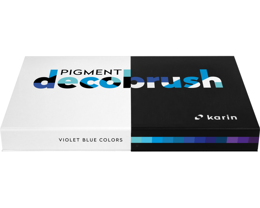 KARIN Pigment Deco Brush 29C5 Violet-Blue Set 12 Farben