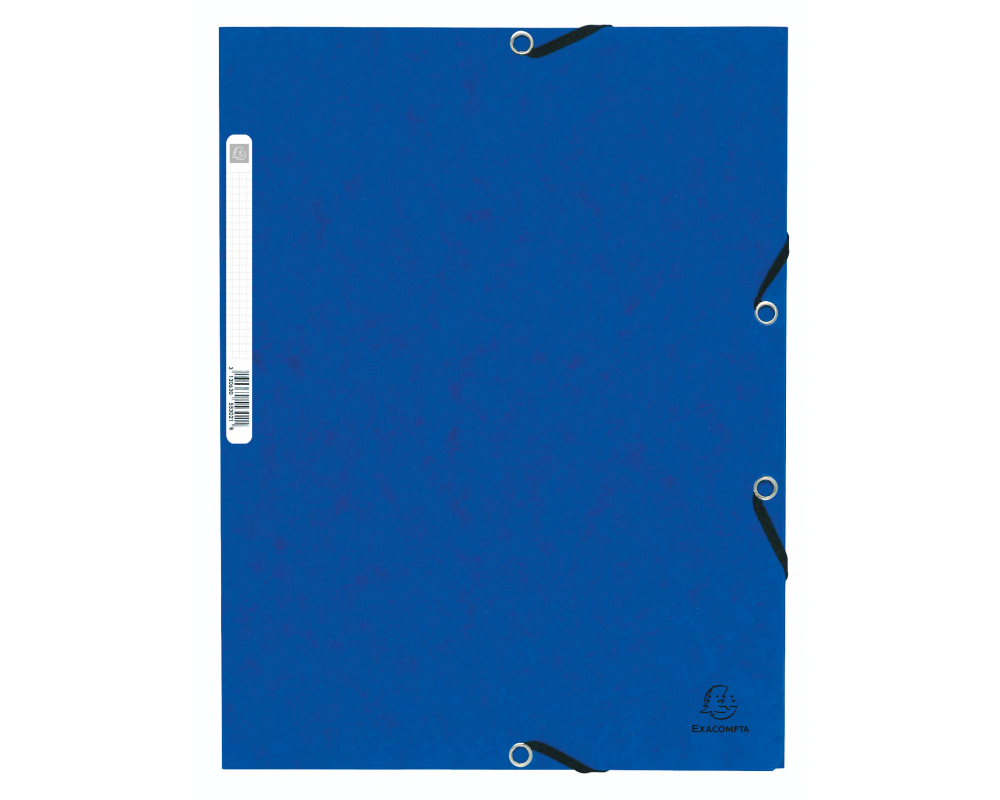 EXACOMPTA Gummibandmappe A4+ 55302E blau manila