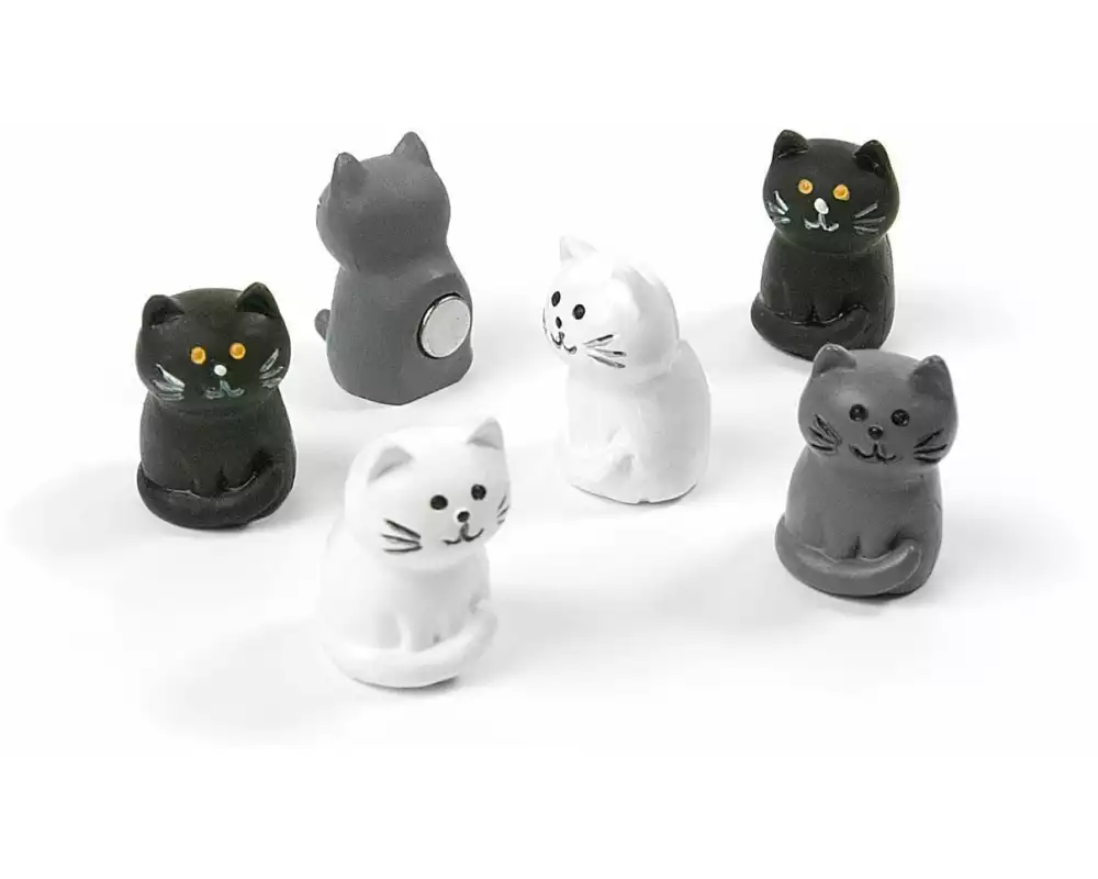 Trendform Haftmagnet CAT Schwarz/Weiss, 6 Stück