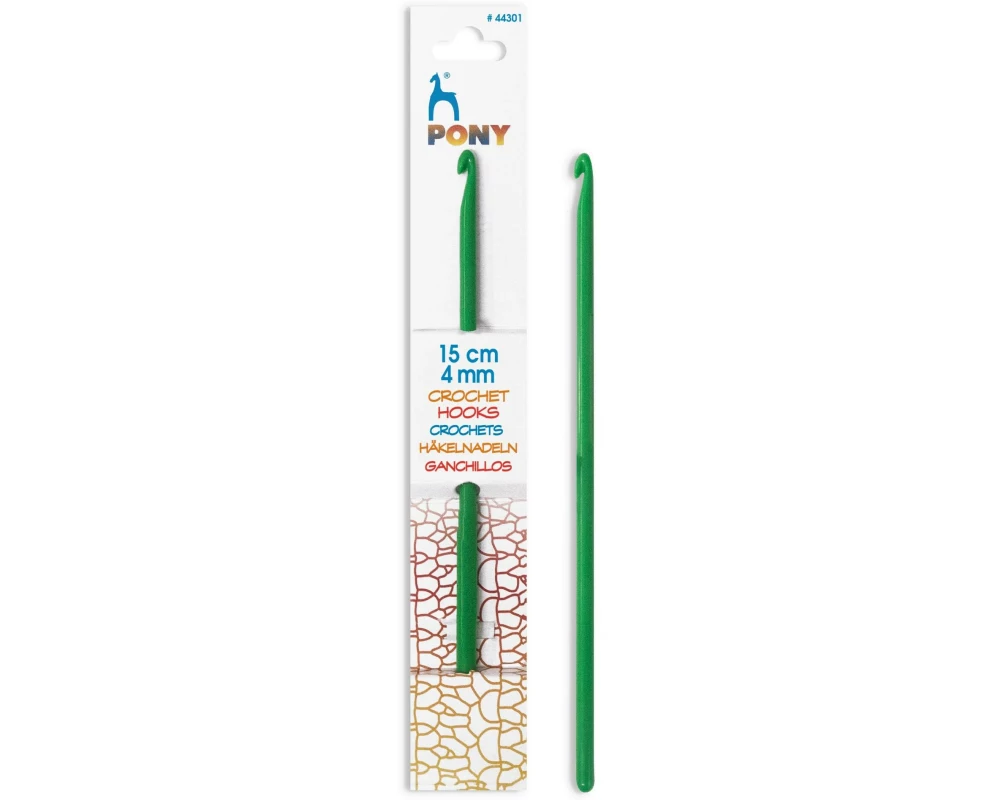 Pony Häkelnadel für Kinder Grösse 4, 15 cm