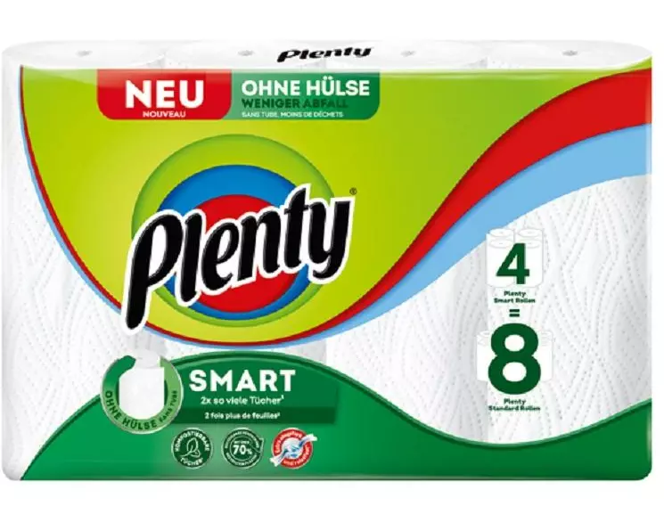Plenty Haushaltspapier Plenty Smart 4 x 90 Blatt