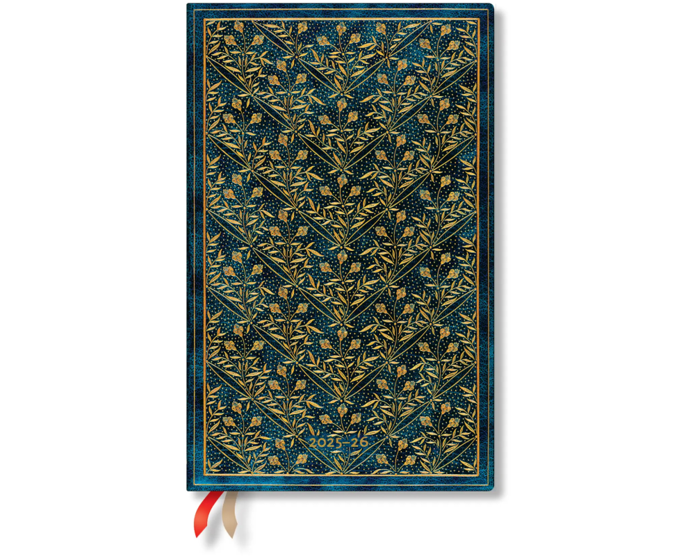 PAPERBLANKS Agenda Fleurs Sauv. Maxi 25/26 DF0875-1 1W/2S 13M FR VER HC 13.5x21cm