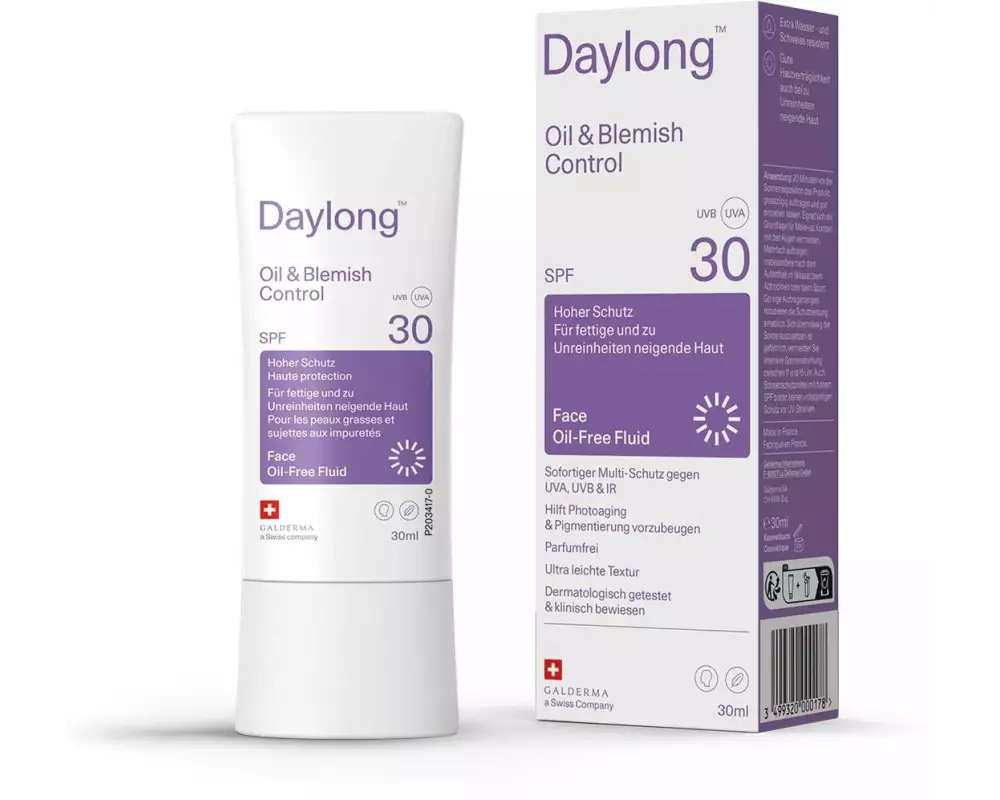 DAYLONG Sonnenfluid Oil und Blemish Control Face Oil-Free 30 ml
