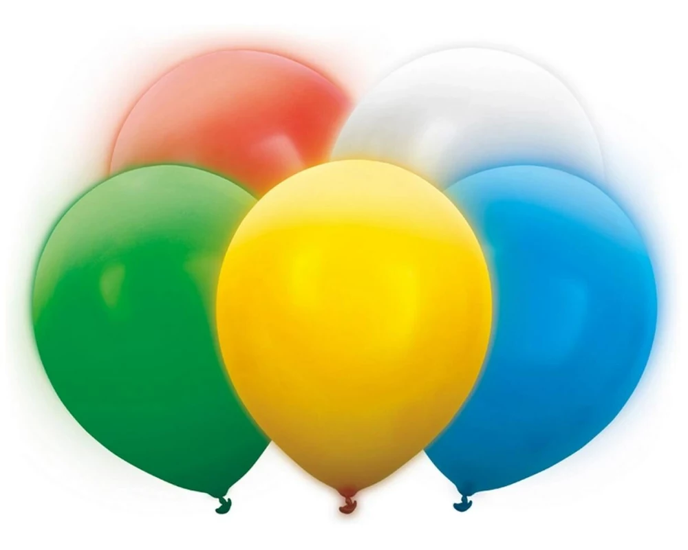 Partydeco Luftballon LED Mix, 30 cm