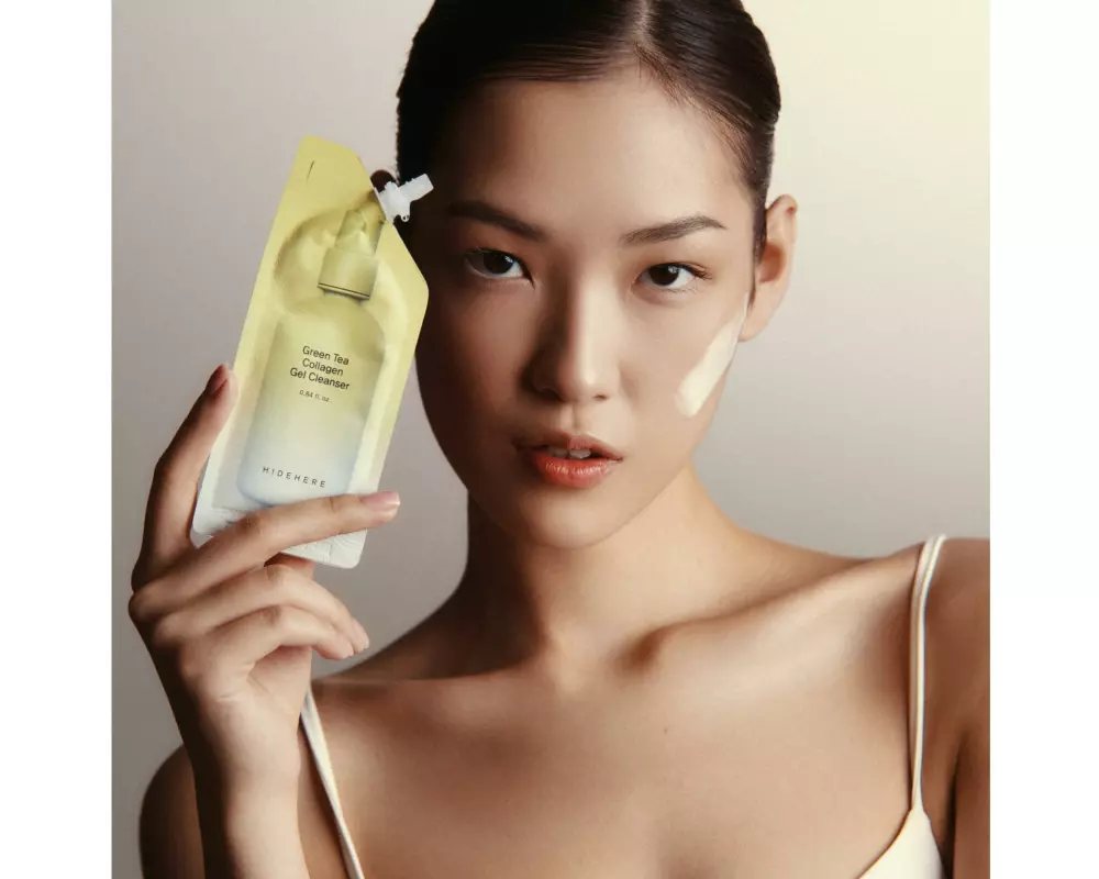 Hidehere Green Tea Collagen Gel Cleanser 25 ml