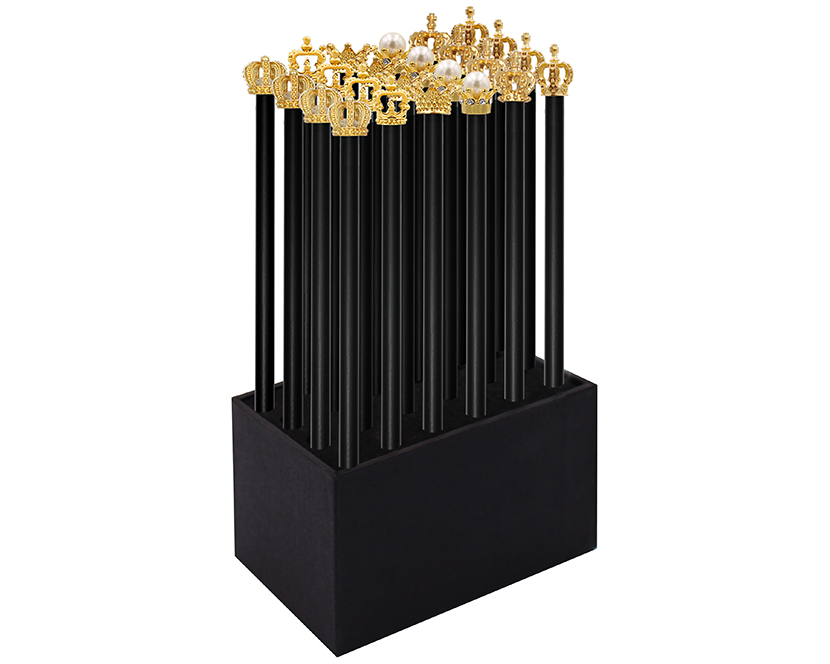 ROOST Bleistift Krone Schwarz 54746 im Display