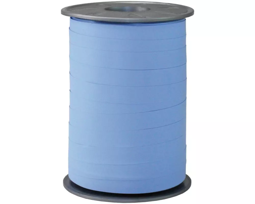Pattberg Geschenkband Opak Matt 1 cm x 200 m, Hellblau