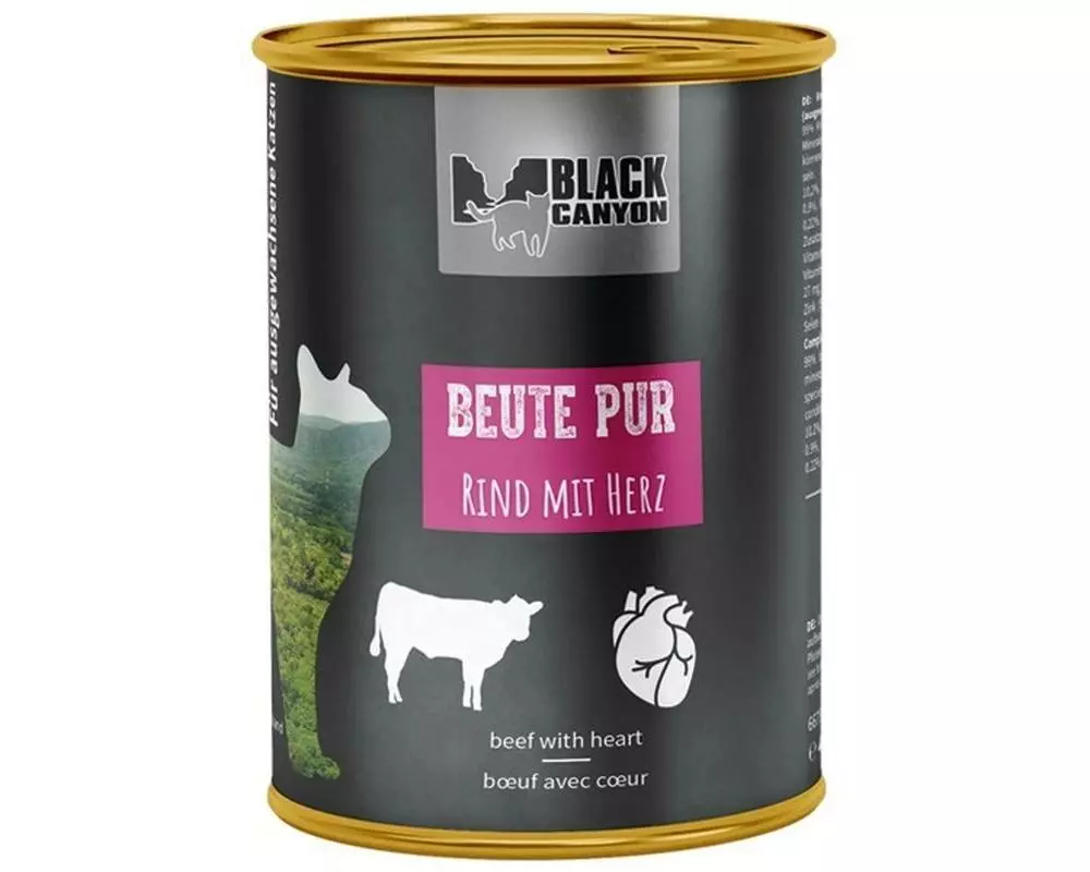 Black Canyon Nassfutter Beute Pur Rind mit Herz