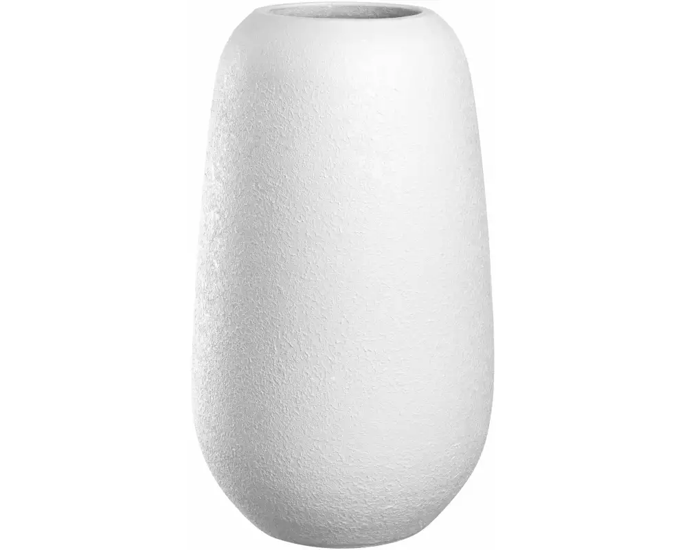 Leonardo Vase Trogolo 40 cm, Weiss
