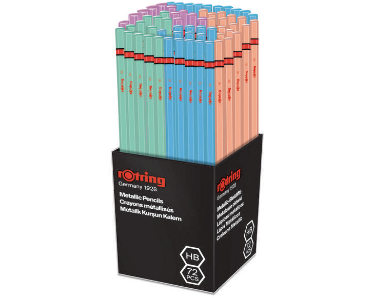 ROTRING Bleistift HB 2090067 Metallic Mixed 72 Stück