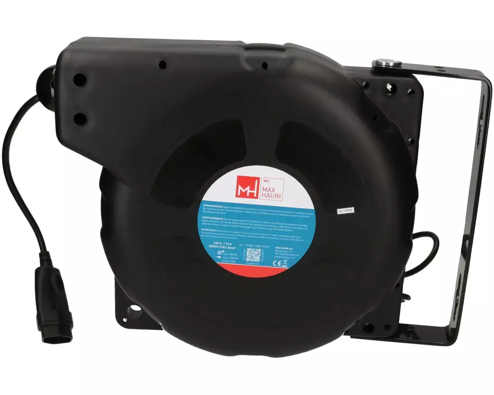 Max Hauri Kabelrolle 20 m, Schwarz