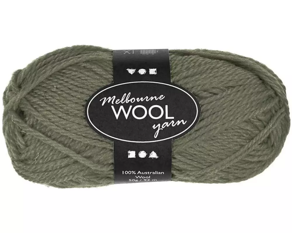 Creativ Company Wolle Melbourne Dunkelgrün