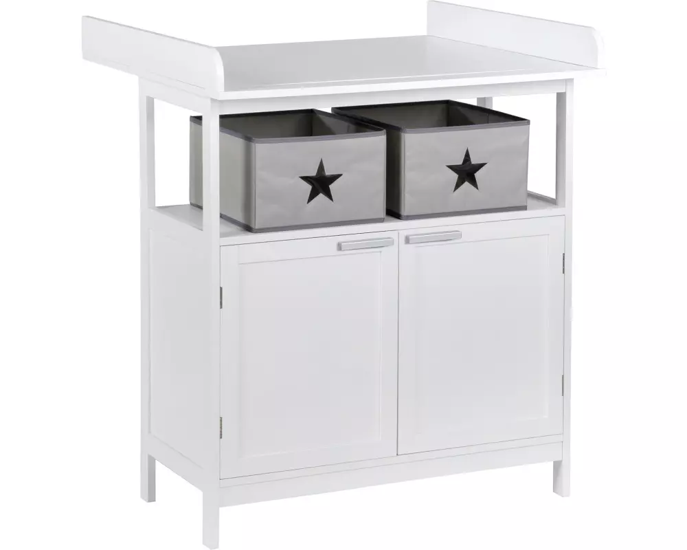 roba Wickeltisch Hamburg mit Schranktür Weiss
