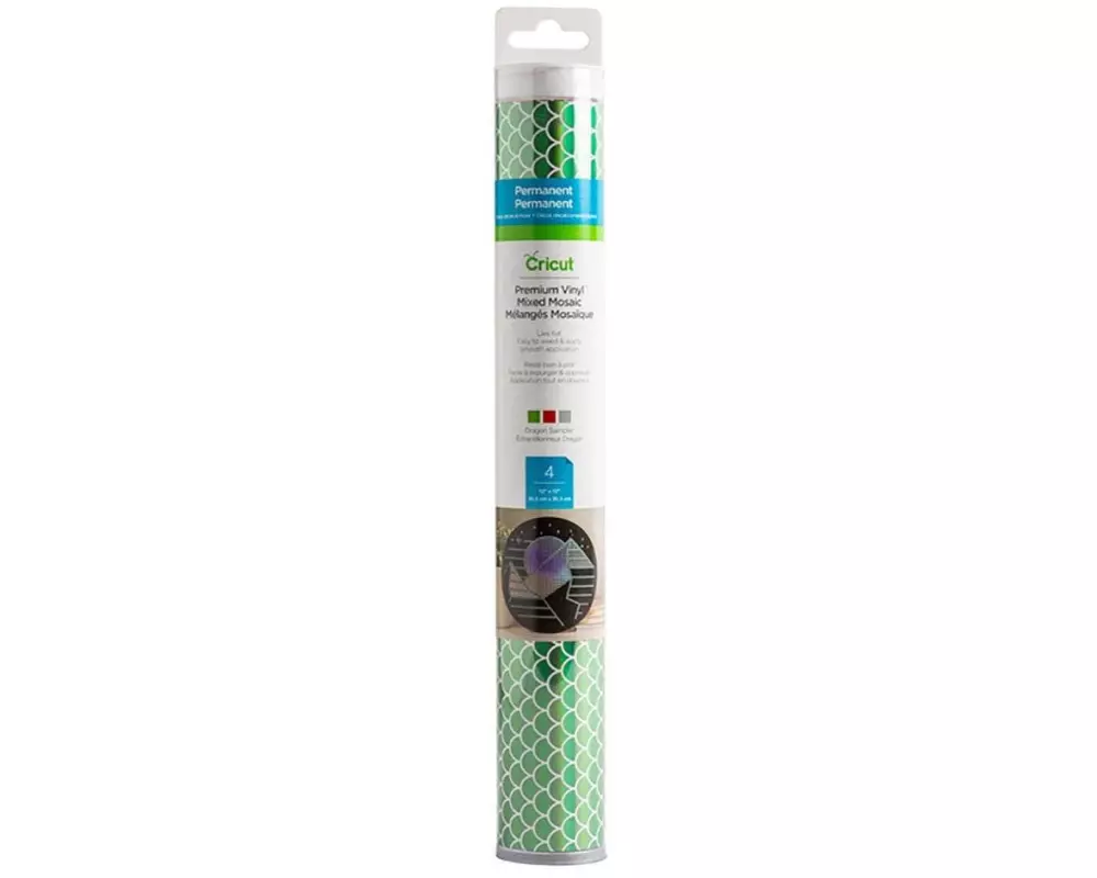 Cricut Vinylfolie Premium Mosaic Dragon 30.5 x 30.5 cm, 4 Blatt