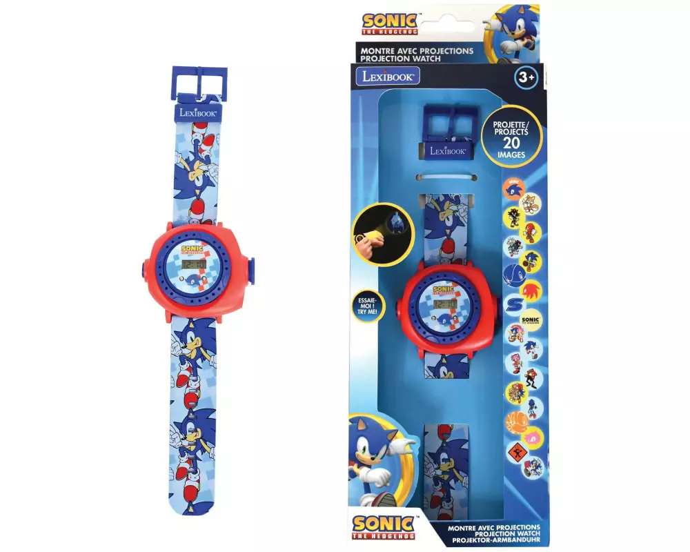 Lexibook Sonic Projection Watch Hellblau/Rot