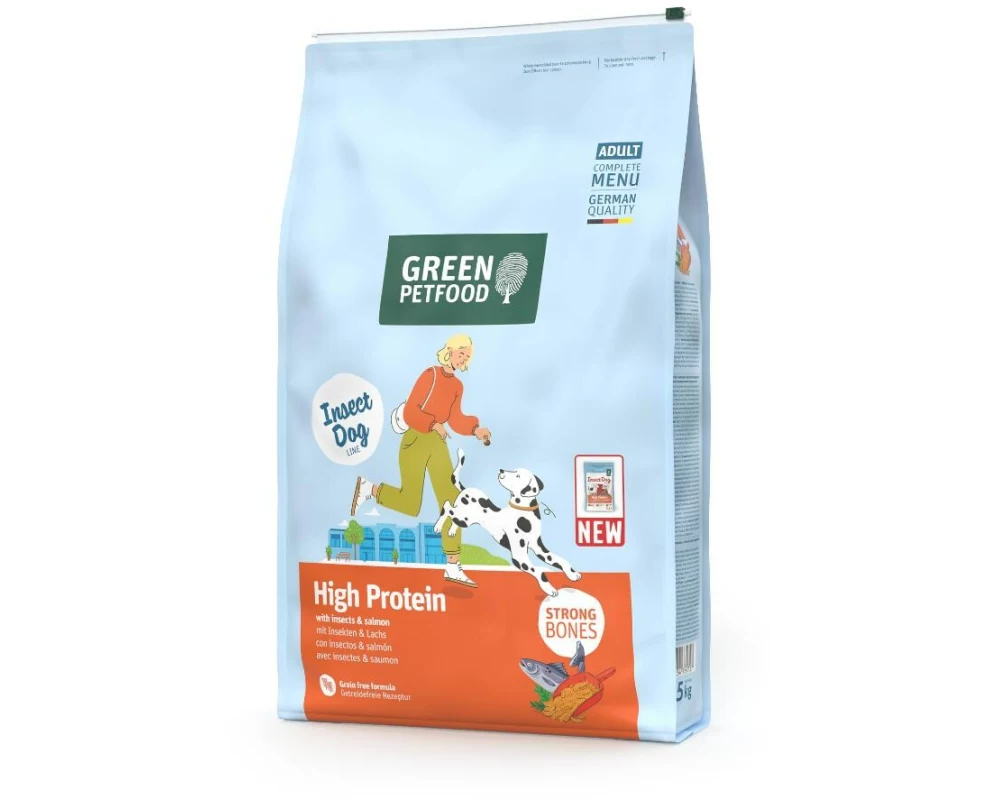 Green Petfood Trockenfutter High Protein with Insects und Salmon 7.5 kg