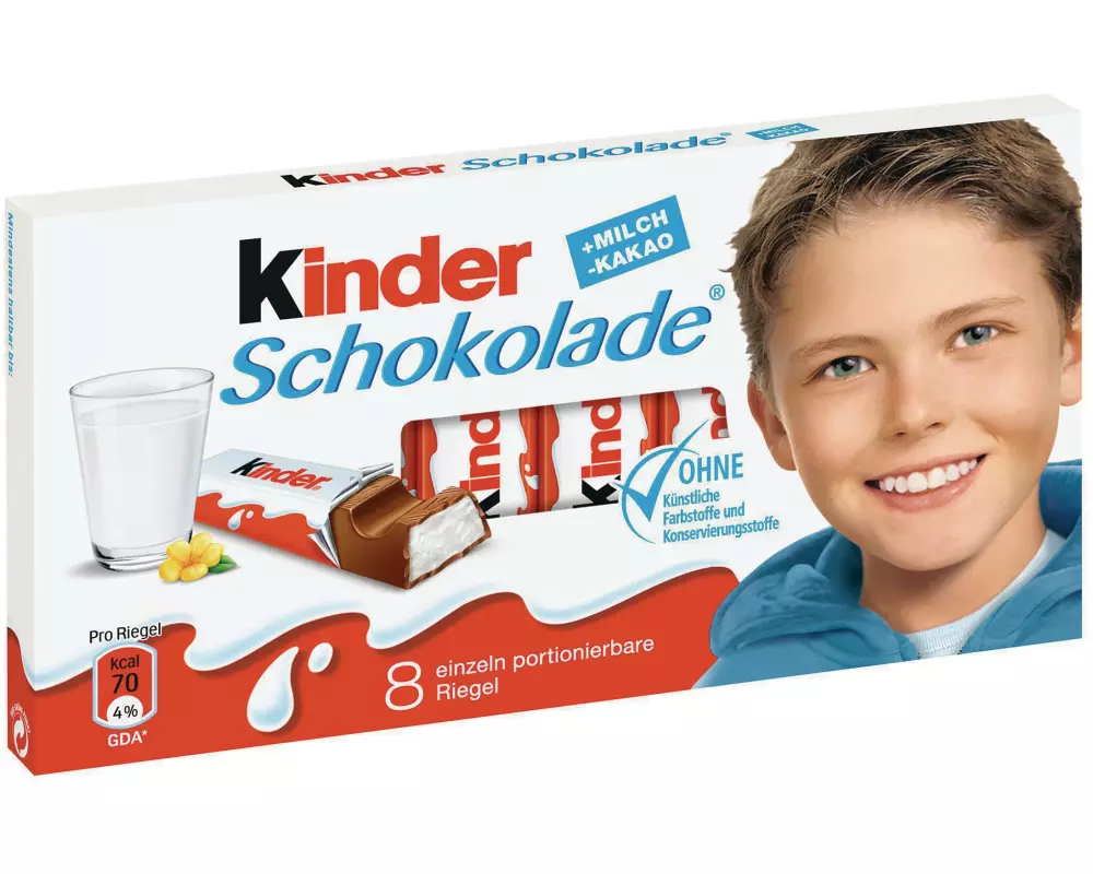Ferrero Kinder Schokolade 8 Riegel 100 g