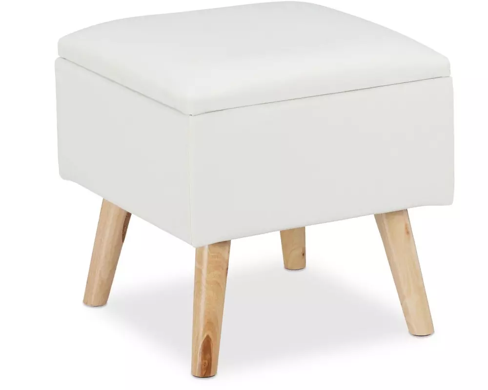 relaxdays Hocker Weiss