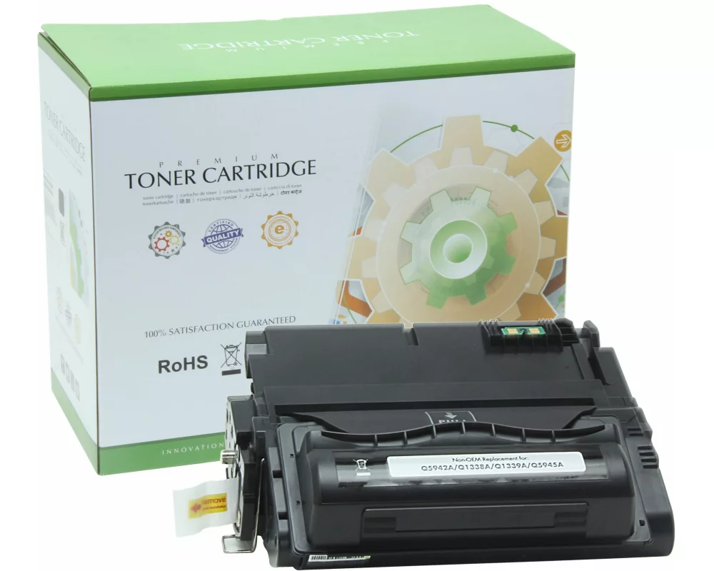 STATIC Toner cartridge compatible with HP Q1338A/Q5942A black compatible 12.000 pages