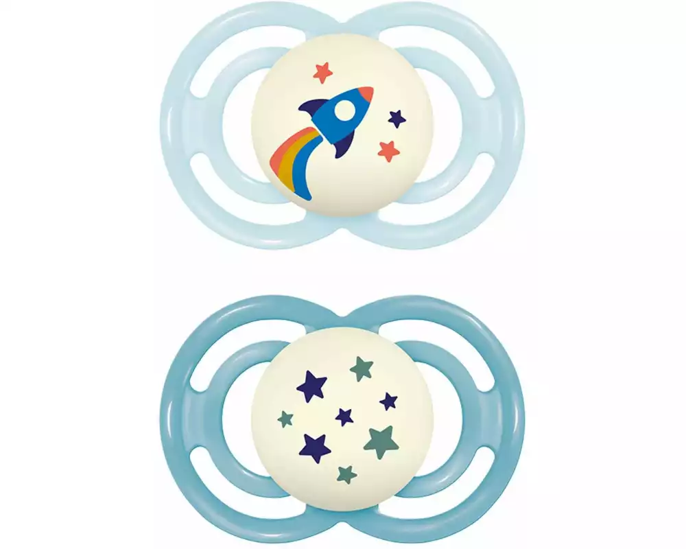 MAM Nuggi Perfect Night 2 Stk. Boy 6-16 Mt.