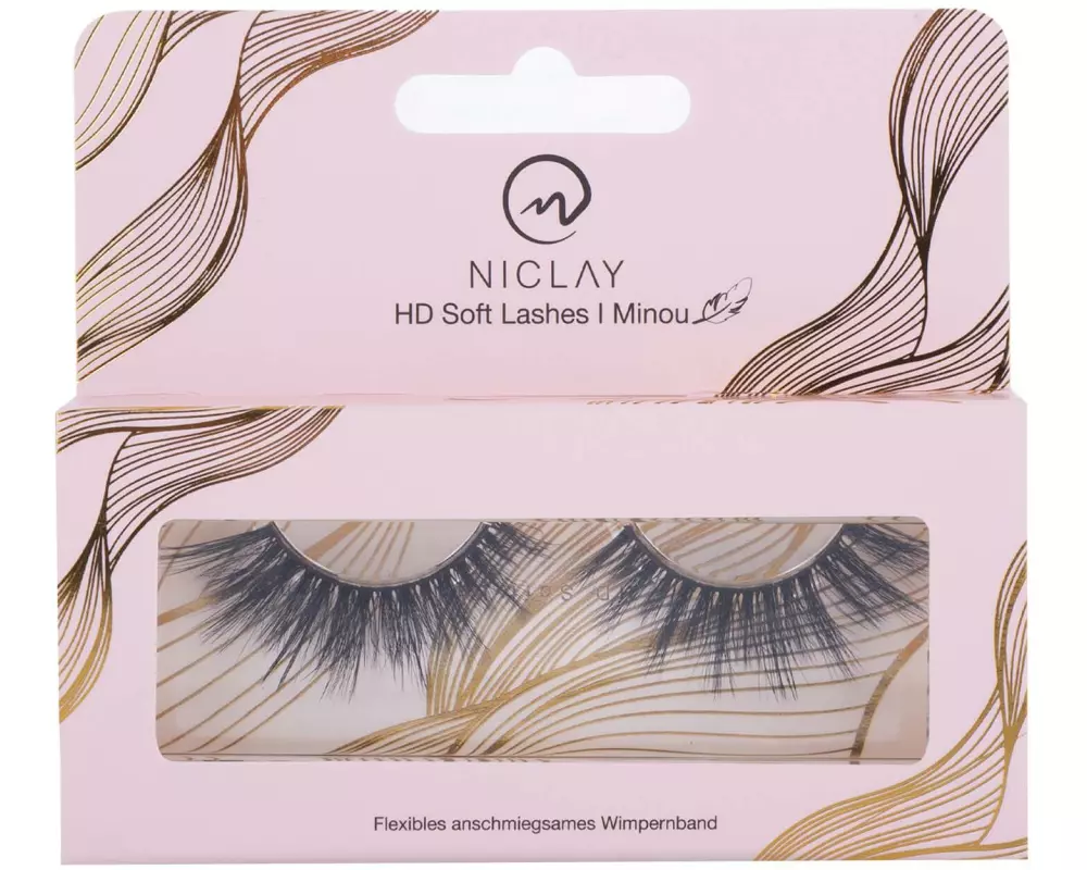 NICLAY Künstliche Wimpern HD Soft Lashes Minou Schwarz
