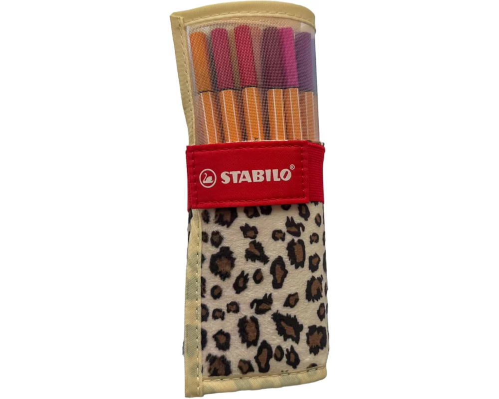 STABILO point 88 Tintenfeinschreiber Rollerset à 25, Leopard