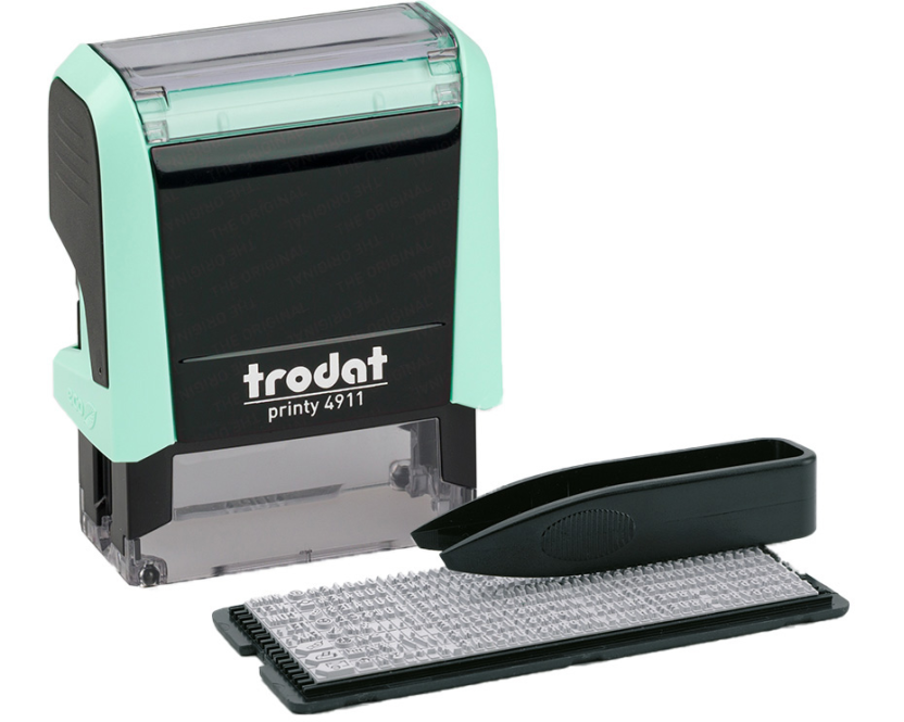 TRODAT Printy 4911 Typo 3 Zeilen Text 180854 pastellgrün