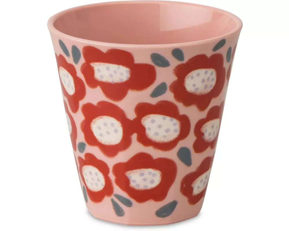 Koziol Trinkbecher Nora M Bloomies 300 ml, 1 Stück, Rosa