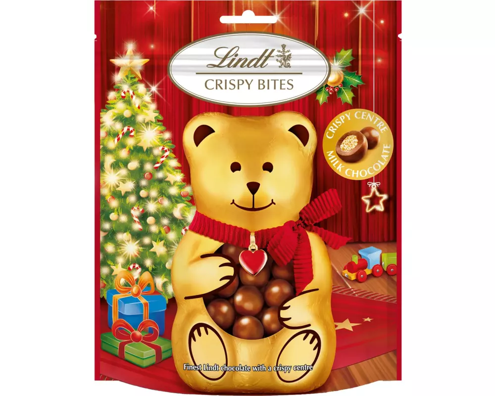 Lindt Milch Schokoladenkugeln Crispy Weihnachten 120 g