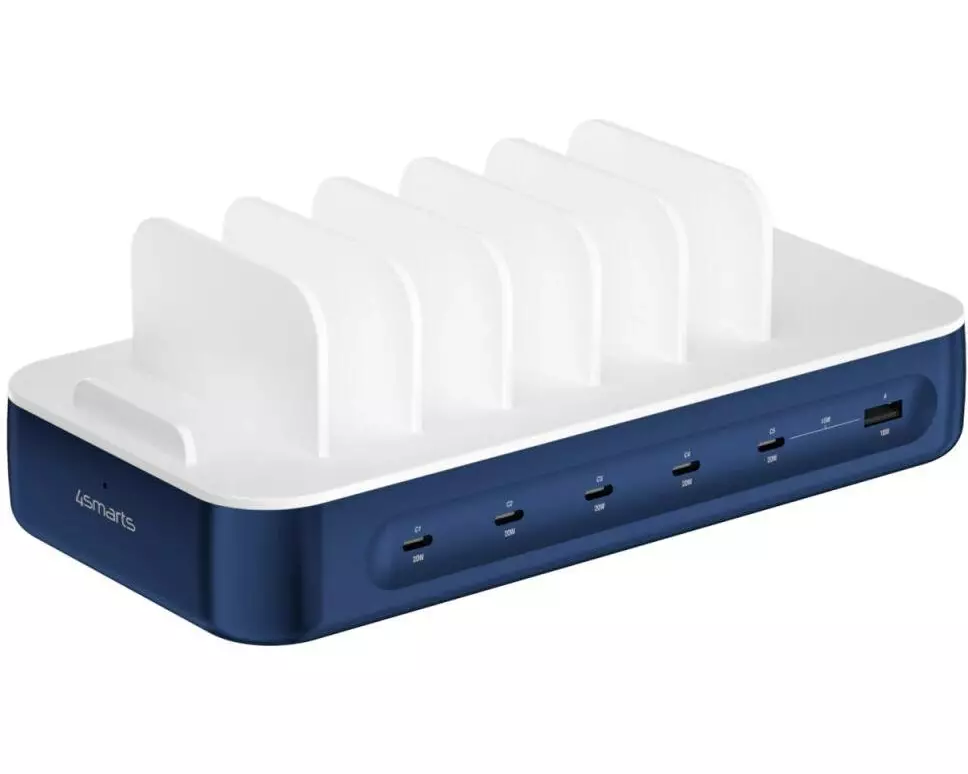 4smarts Ladestation Team 100W 5C/1A inkl. 6 Kabel