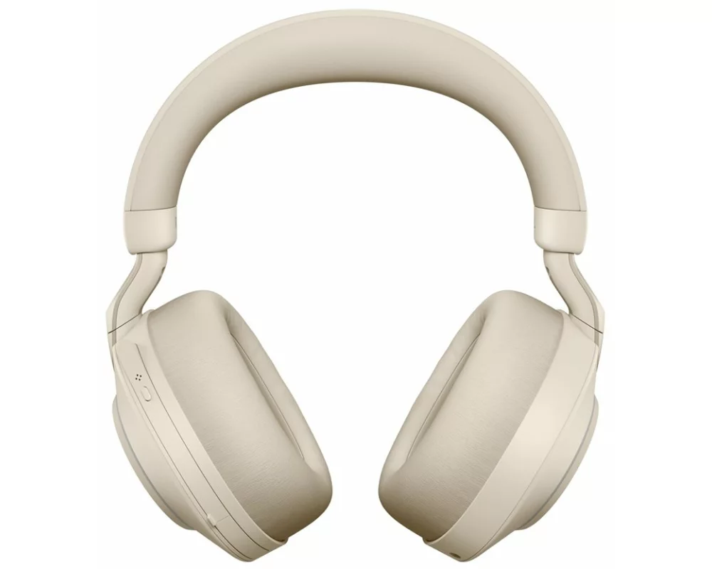 Jabra Evolve2 85 MS Stereo Headset full size Bluetooth wireless wired active noise cancelling 3.5 mm noise isolating beige MS Te
