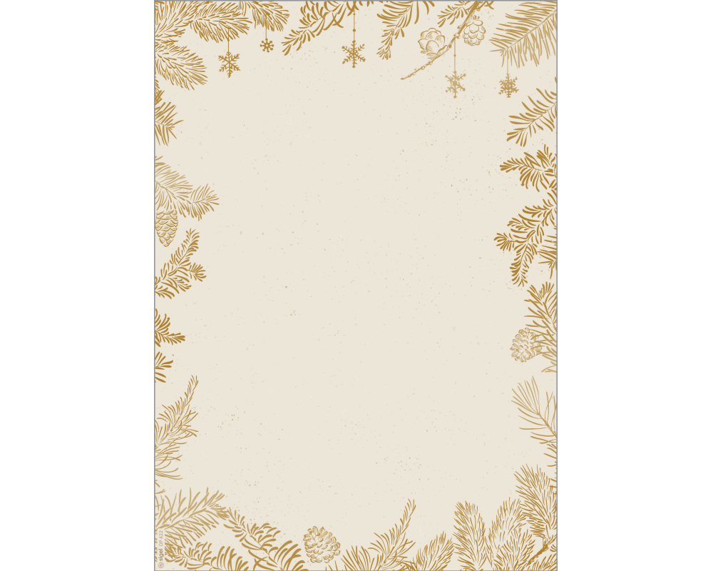 SIGEL Weihnachtsmotiv-Papier A4 DP422 Golden Christmas 100 Stück